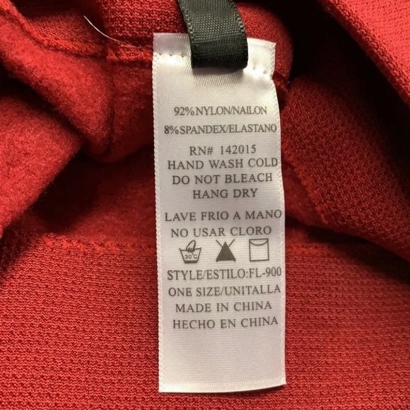 New Mix Premium Fleece Leggings In Crimson Red - Picture 5 of 6